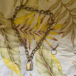 Chain Necklace With Lock